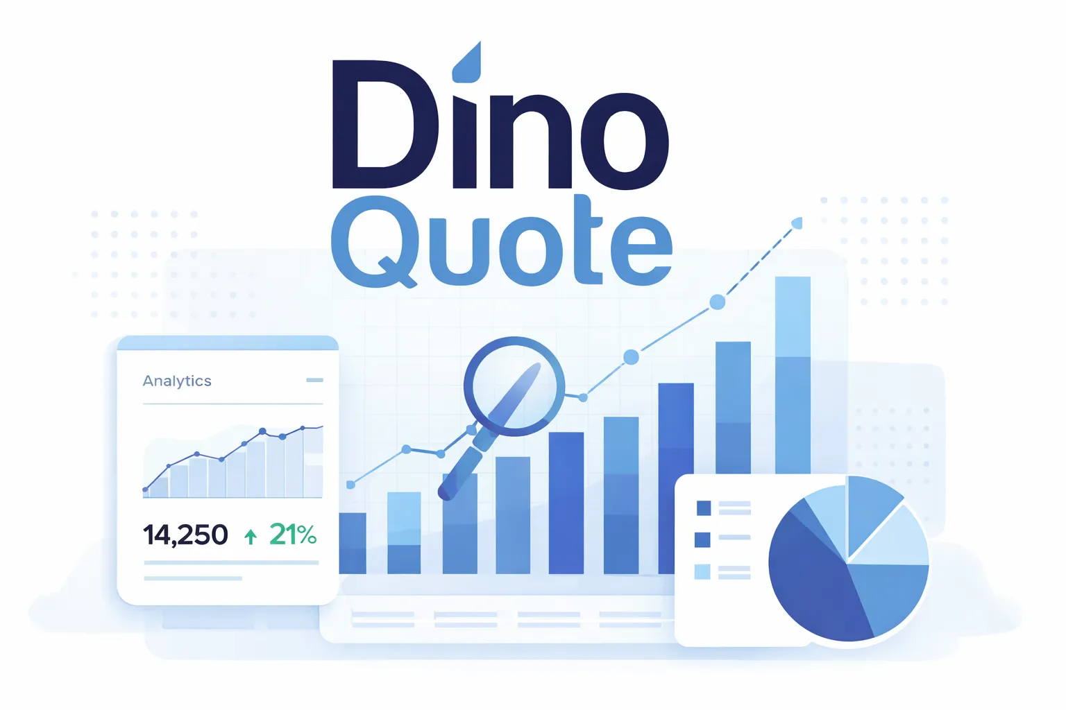 DinoQuote admin console with real-time analytics and lead tracking
