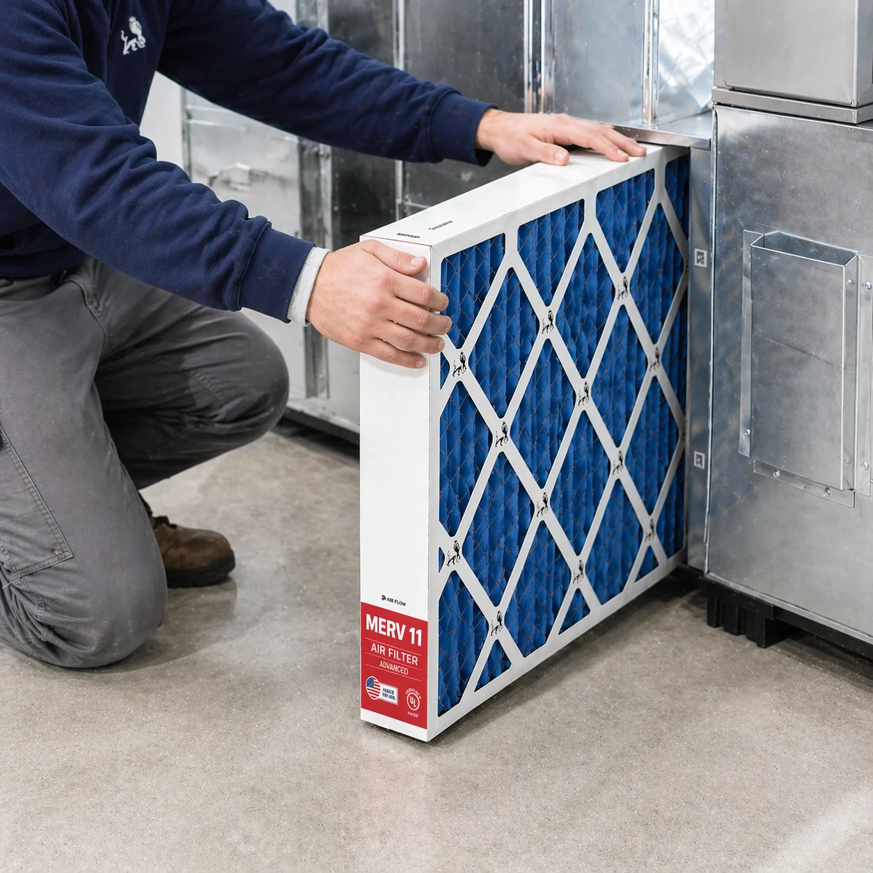 Branded air filter store for HVAC contractors